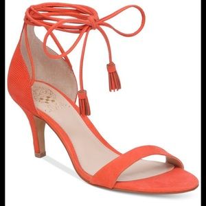 Vince Camuto Kathin Tart Nubuck Coral Ankle Tie